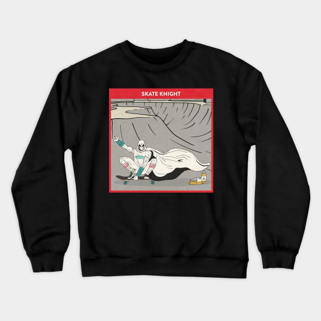 Skate Knight Crewneck Sweatshirt by CalebLindenDesign